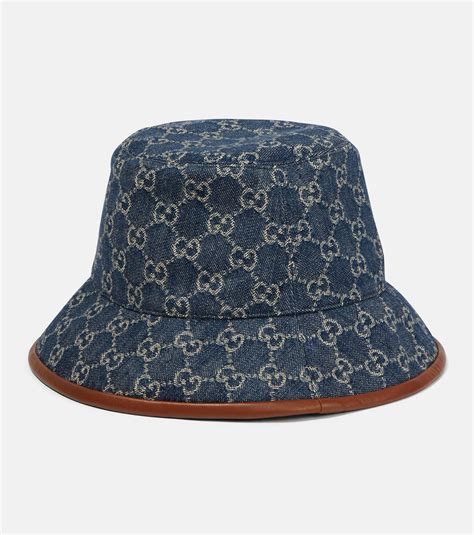 gucci white bucket hat|gucci denim hat.